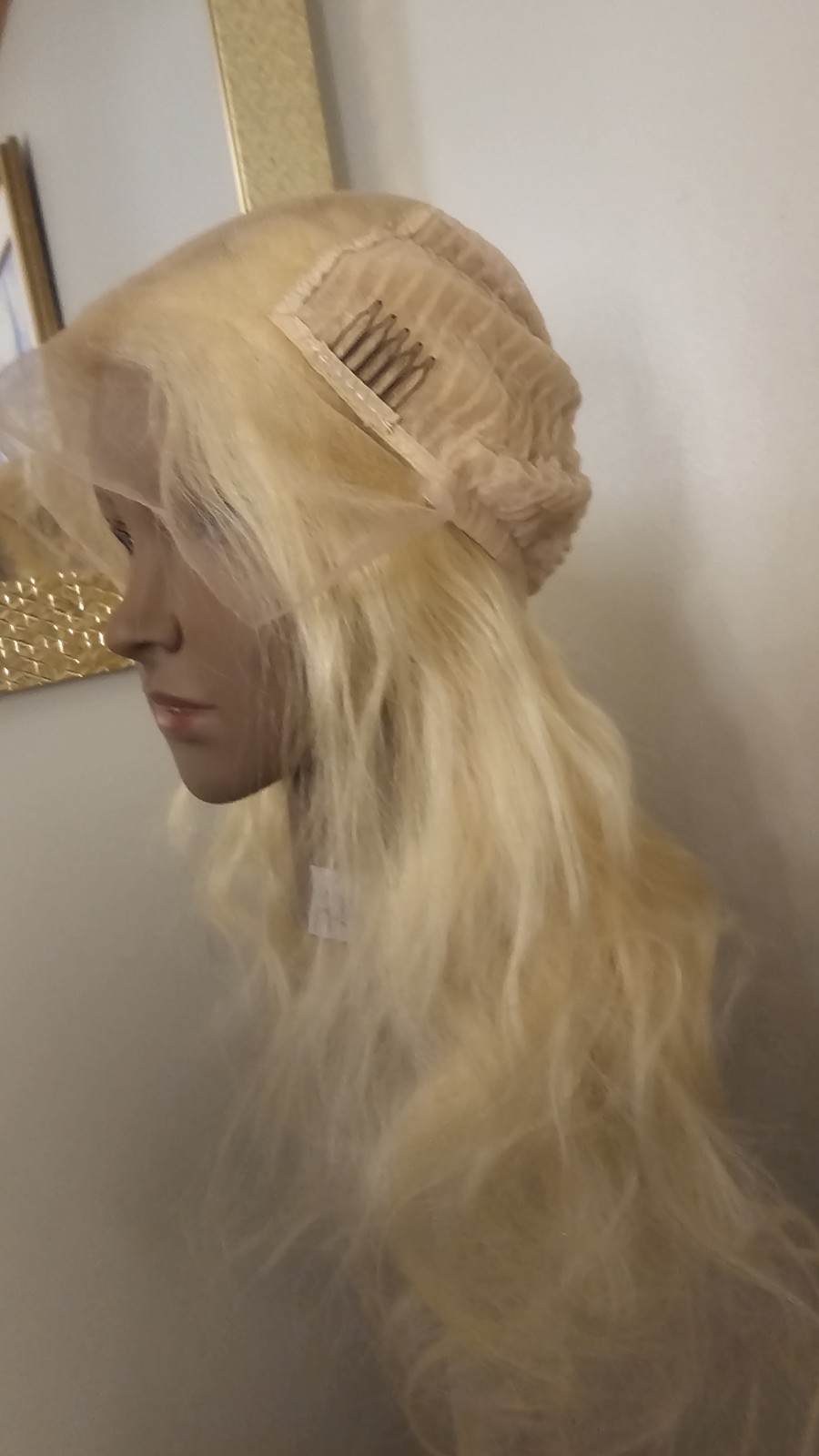 New High Quality regular Top 28″ straight 100% Virgin Human Hair Lace front Wig