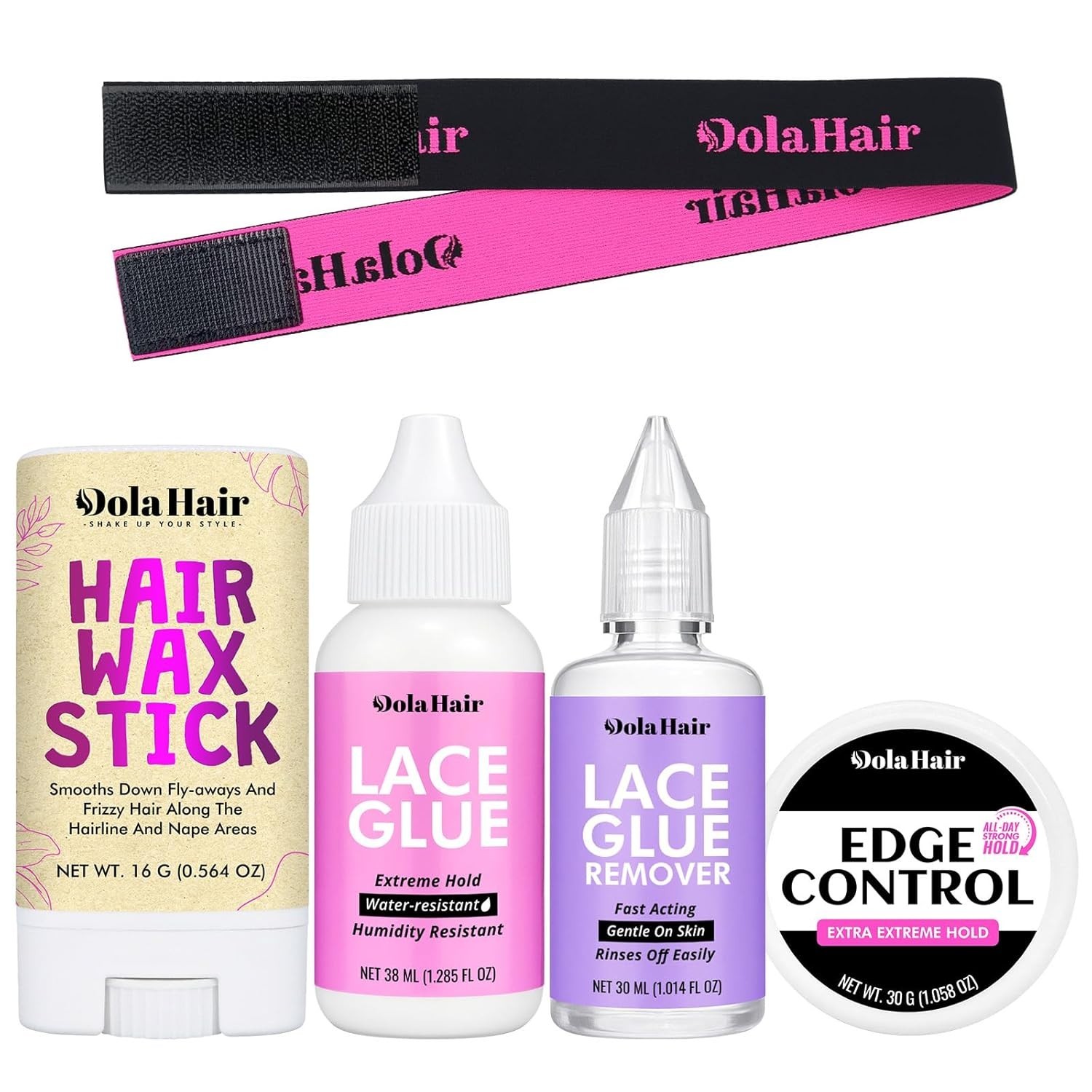 Waterproof Lace Front Adhesive Kit – Invisible Bonding & Easy Application – 5pcs