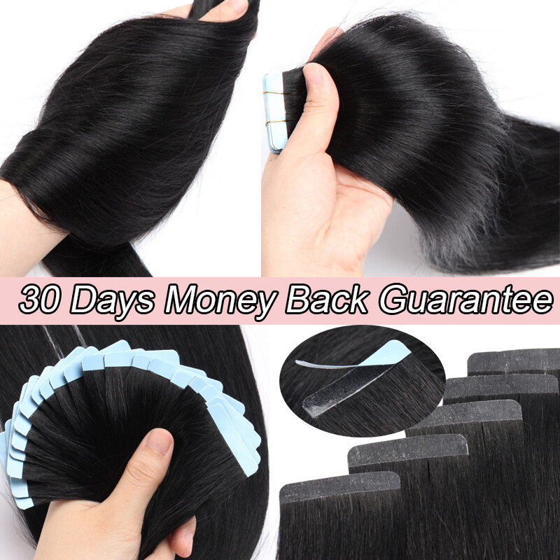8-24in Tape-In Russian Remy Human Hair Extensions Skin Weft 50-150g/Thick Blond