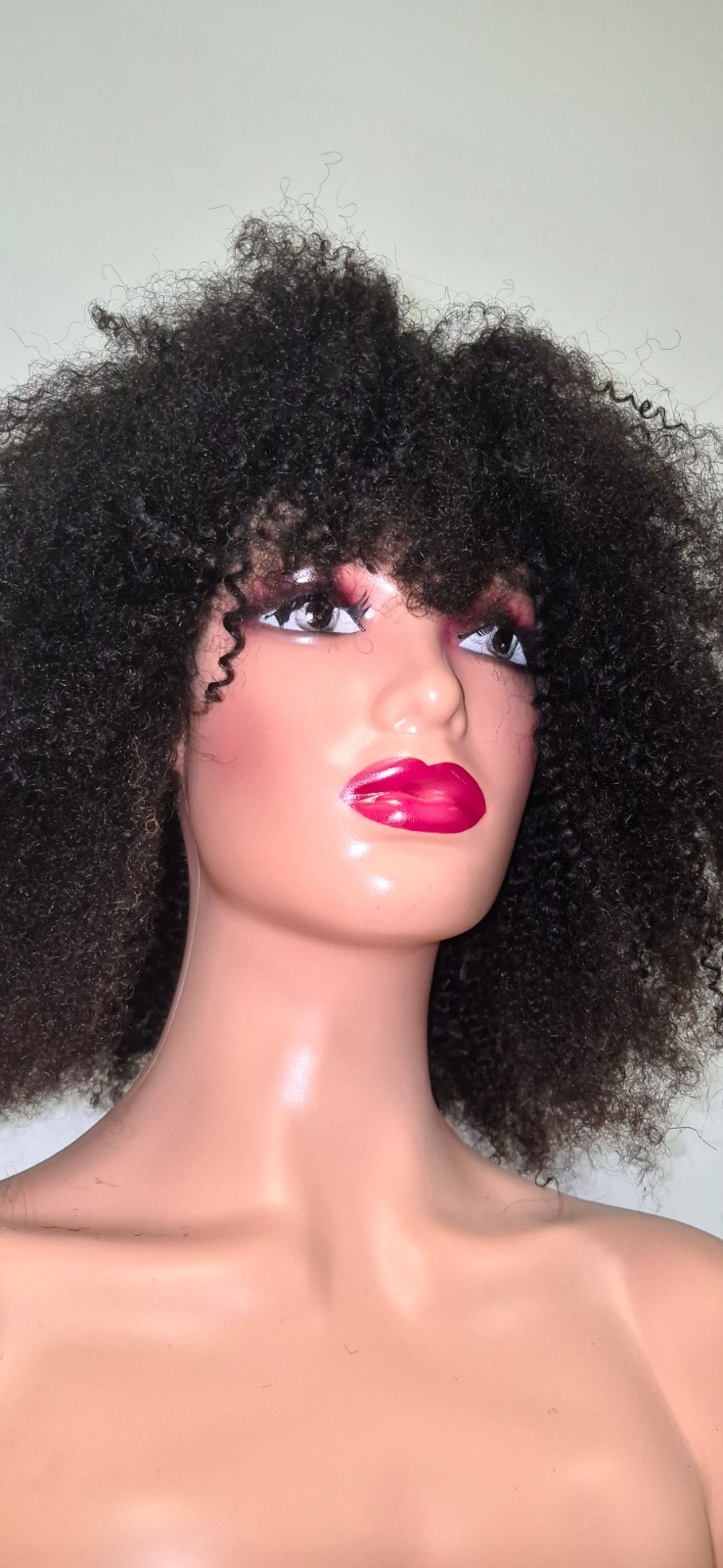 Black Afro Wig 14 Inch 200% Density