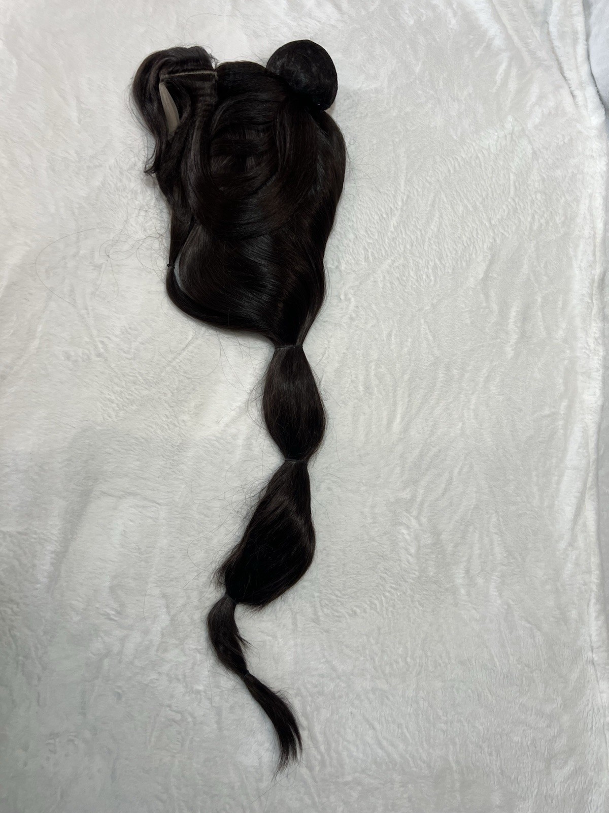 Dark Brown Straight Ponytail Wig, 21-30 in Length, Natural Theme