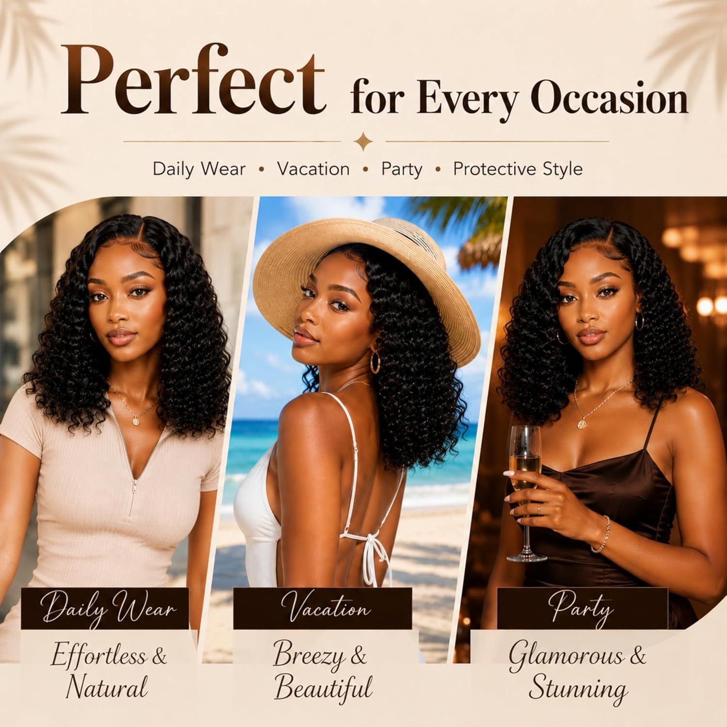 Miracle Knots Hair Deep Wave Texture, 120g 100 Strands Synthetic Fiber Feather C