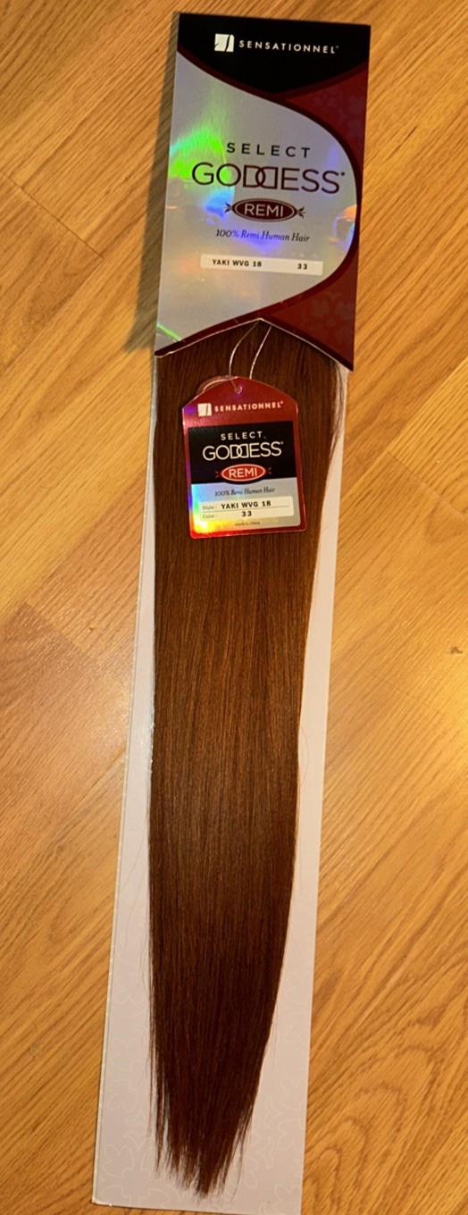 100% Human Hair Extension. Goddess Remi. 18”inch. Color #33. 1 Pack For $55.