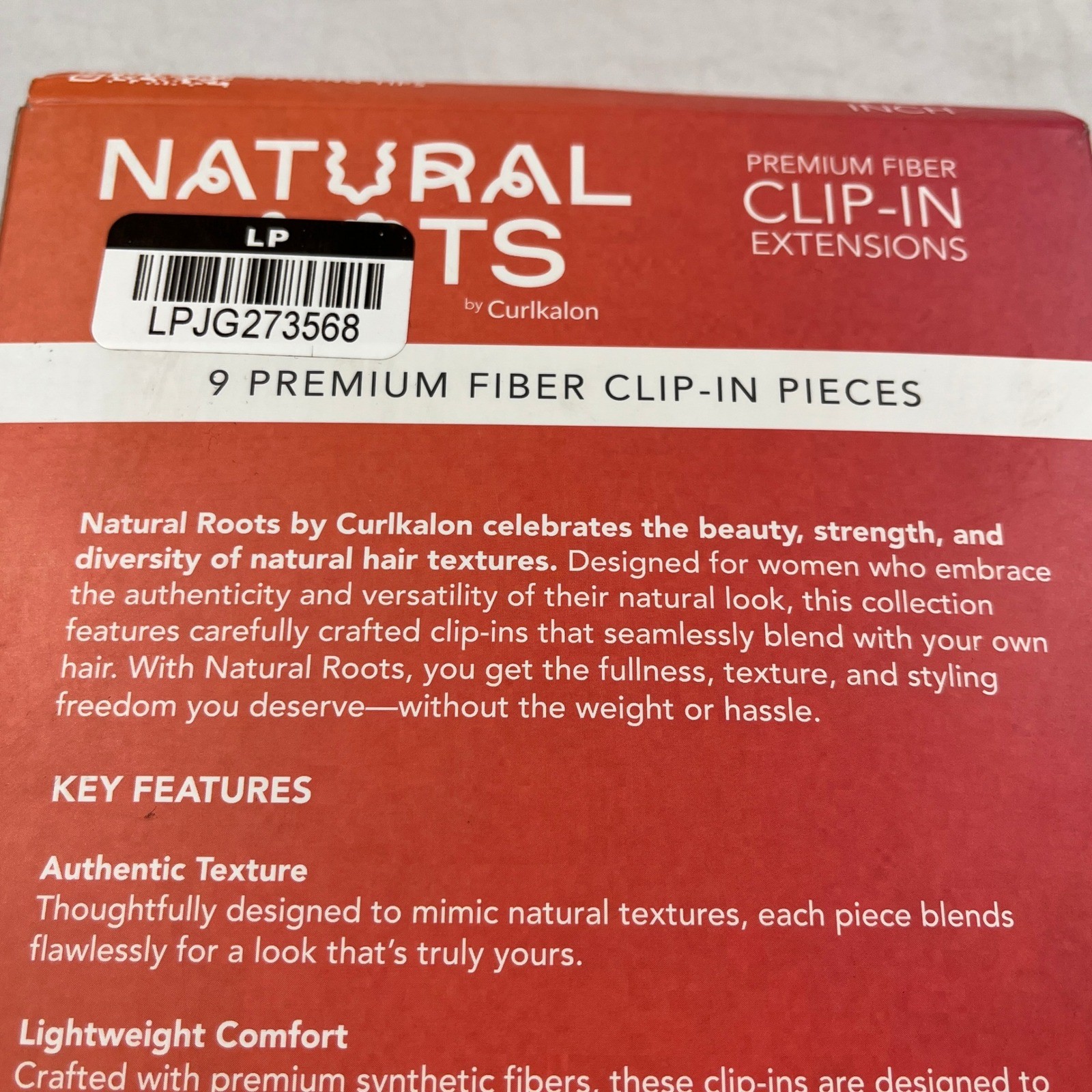Natural Roots Clip-In Extensions Women 10″ Natural Black NEW Soft Curl Synthetic