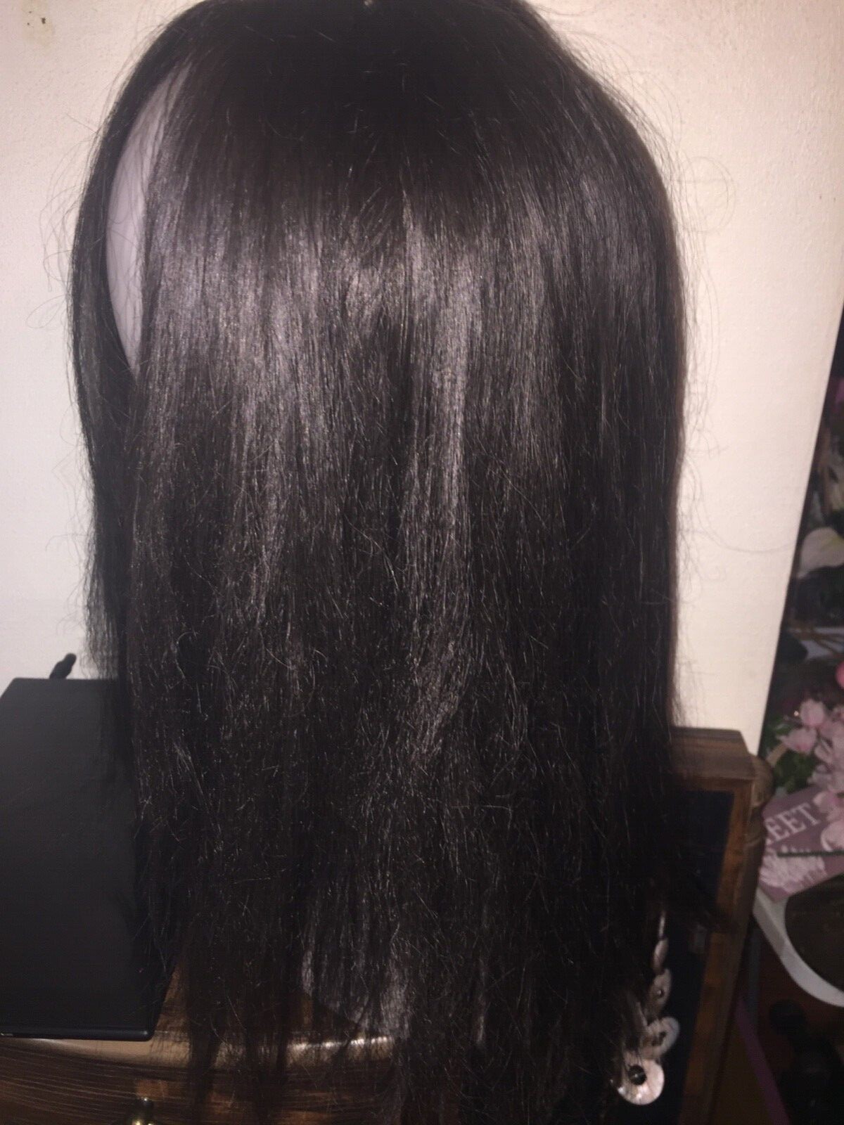 A Full Body, Flowing, Long, Dark Wig for A Very Low Price!