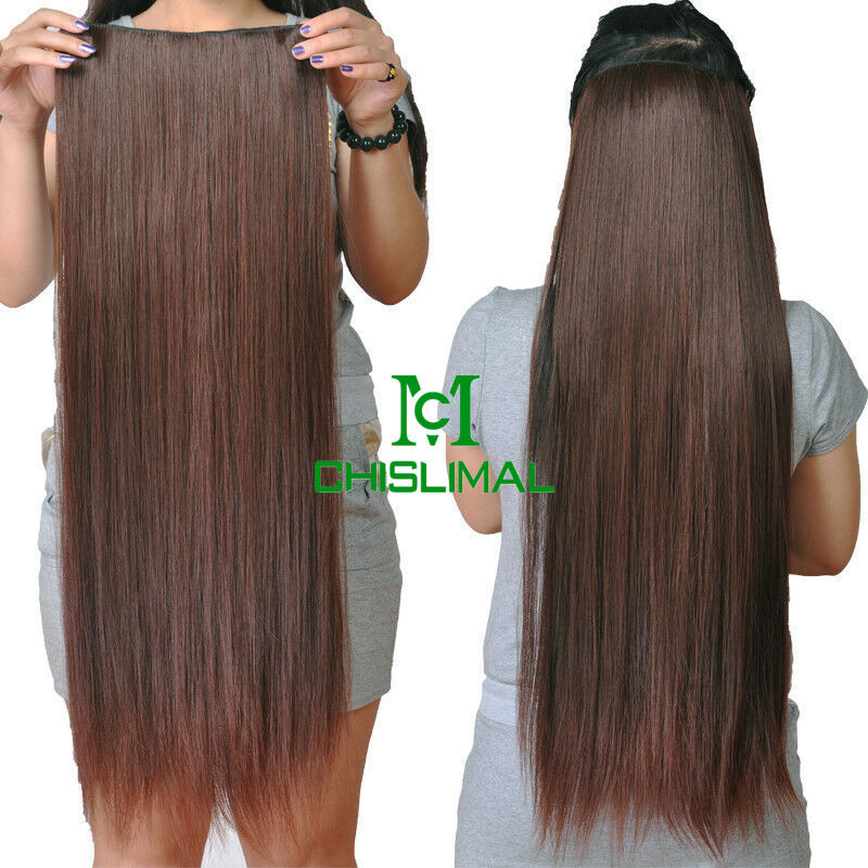 12-32inch 100g Remy Clip In Human Hair Extensions 3/4 Full Head Weft Custom Made