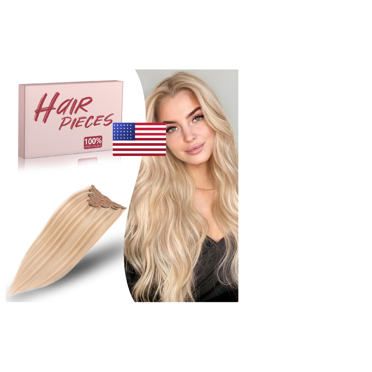 Tesshair Remy Hair Extensions Clip In Human Hair 18 Inch Clip In Extensions
