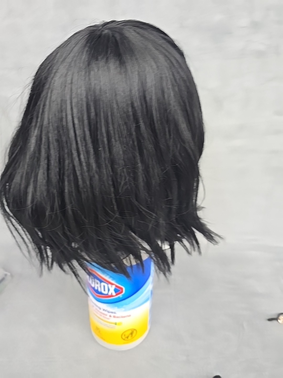 Black Short 10-in Bob With Bangs High Temperature Fiber Wig – Open Box