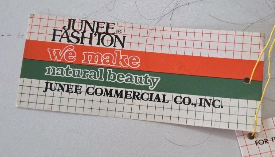 Junee Fashion Synthetic Fiber Synthetic Half Hair Wig NOS Long 1980s Brown