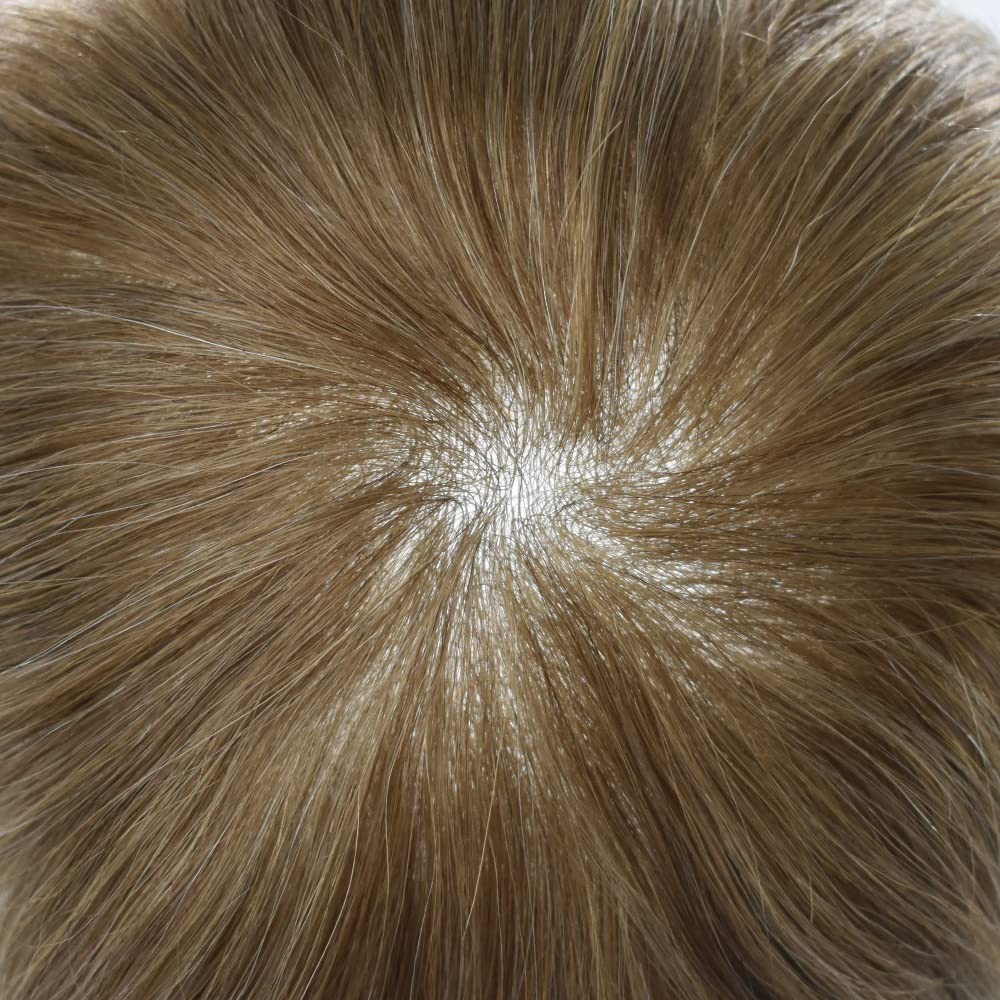 Ultra Thin Skin Mens Toupee Hairpieces PU System Wig Mens Hair Replacement
