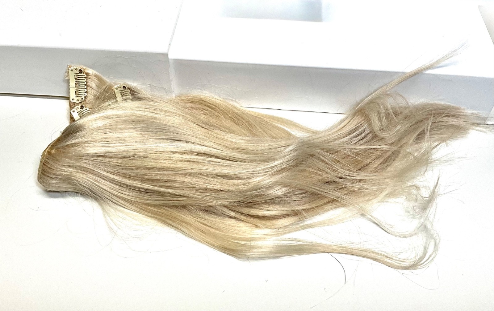 Ve Sunny Clip in Hair Extensions Real Human Hair 12inch Blonde 60A# 5 Pcs/70g