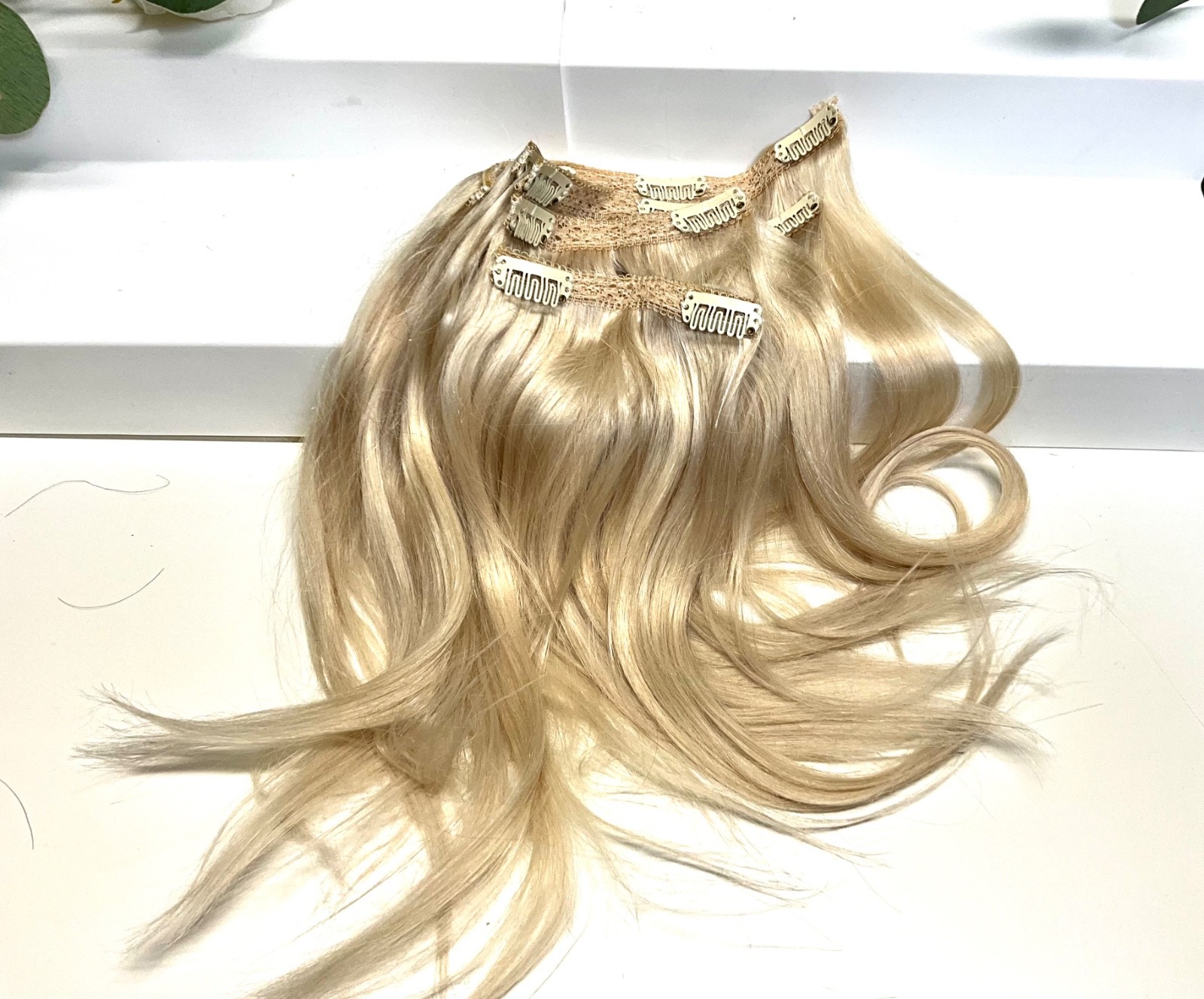 Ve Sunny Clip in Hair Extensions Real Human Hair 12inch Blonde 60A# 5 Pcs/70g