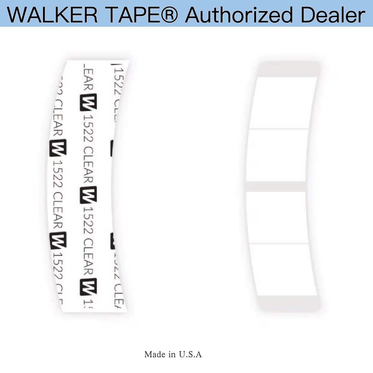 Walker 1522 Clear Tape Minis, 318PCS/ 6BAGS, Daily Wear Tape