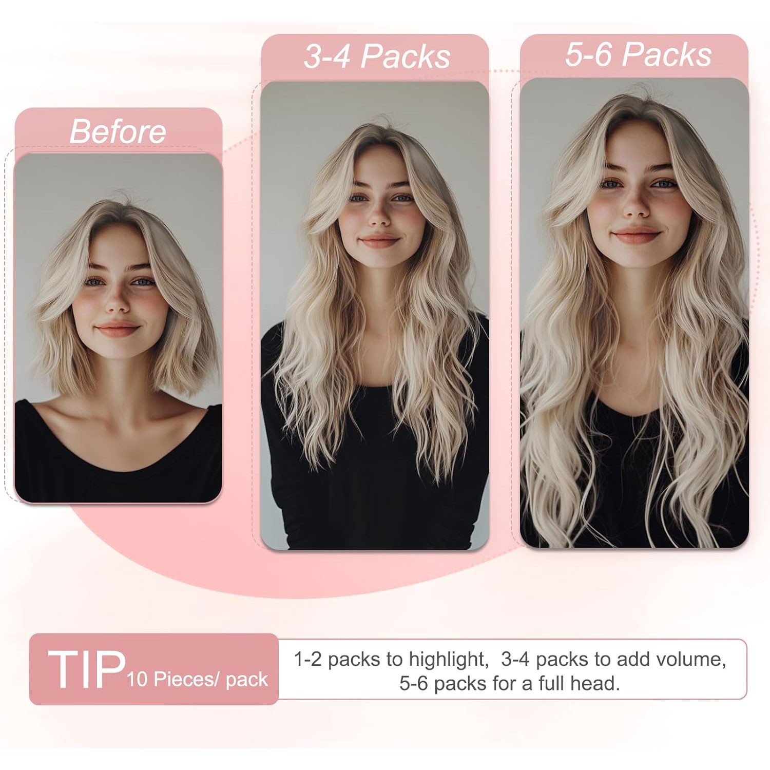 Thick 10/20PCS Tape In Remy Human Hair Extensions Skin Weft FULL HEAD X‘mas Gift