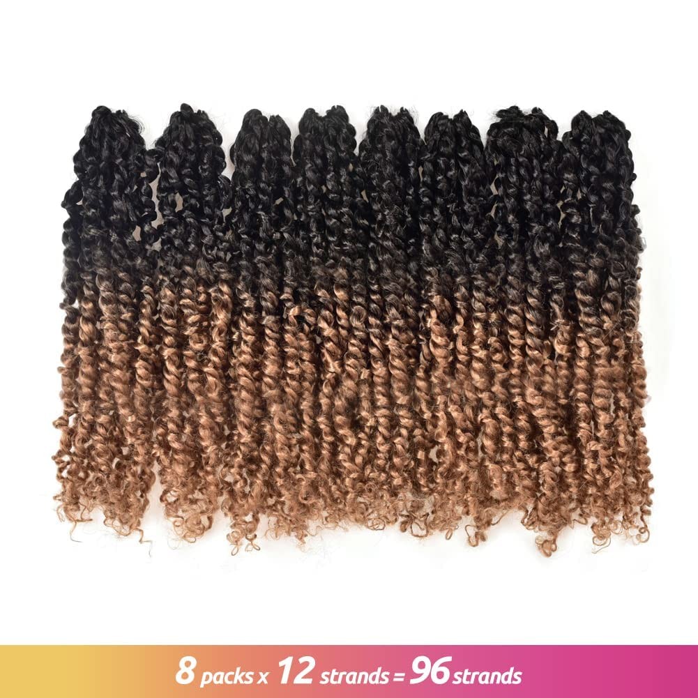 Toyotress Tiana Passion – 10 Inch 8 Packs Pre-Twisted Crochet Braids