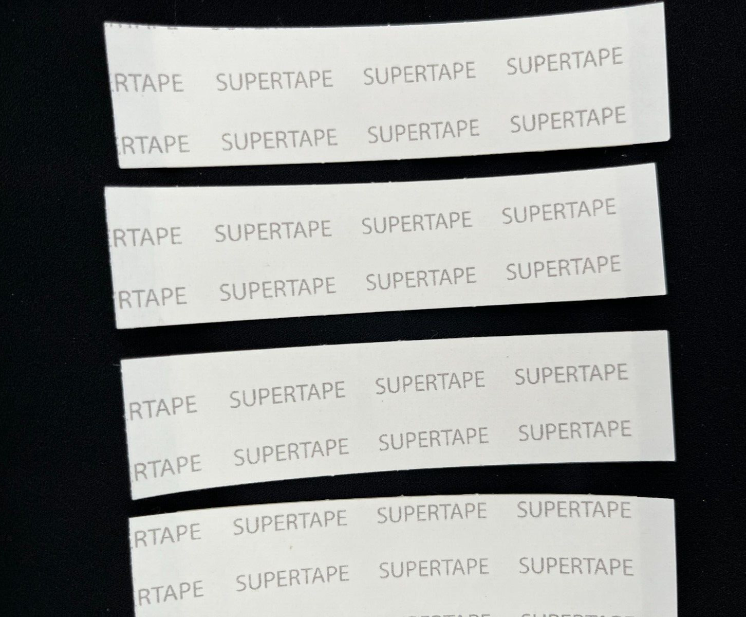 SUPERTAPE STRAIGHT 3/4 X 3″CONTOUR 108 STRIPS HAIRPIECE TAPE ~LACE WIGS &TOUPEE.