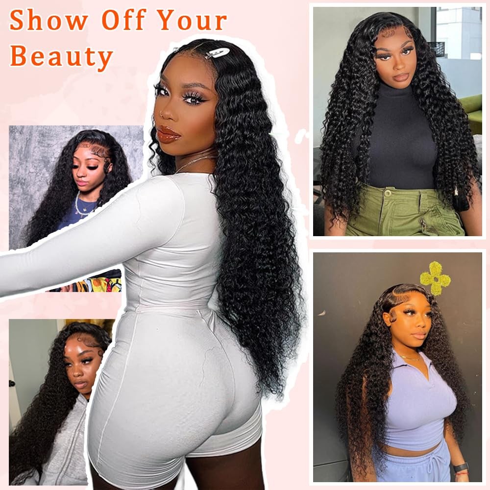 13×4 Lace Frontal Deep Wave 18 Inch 150% Density Unprocessed Brazilian Human Hai
