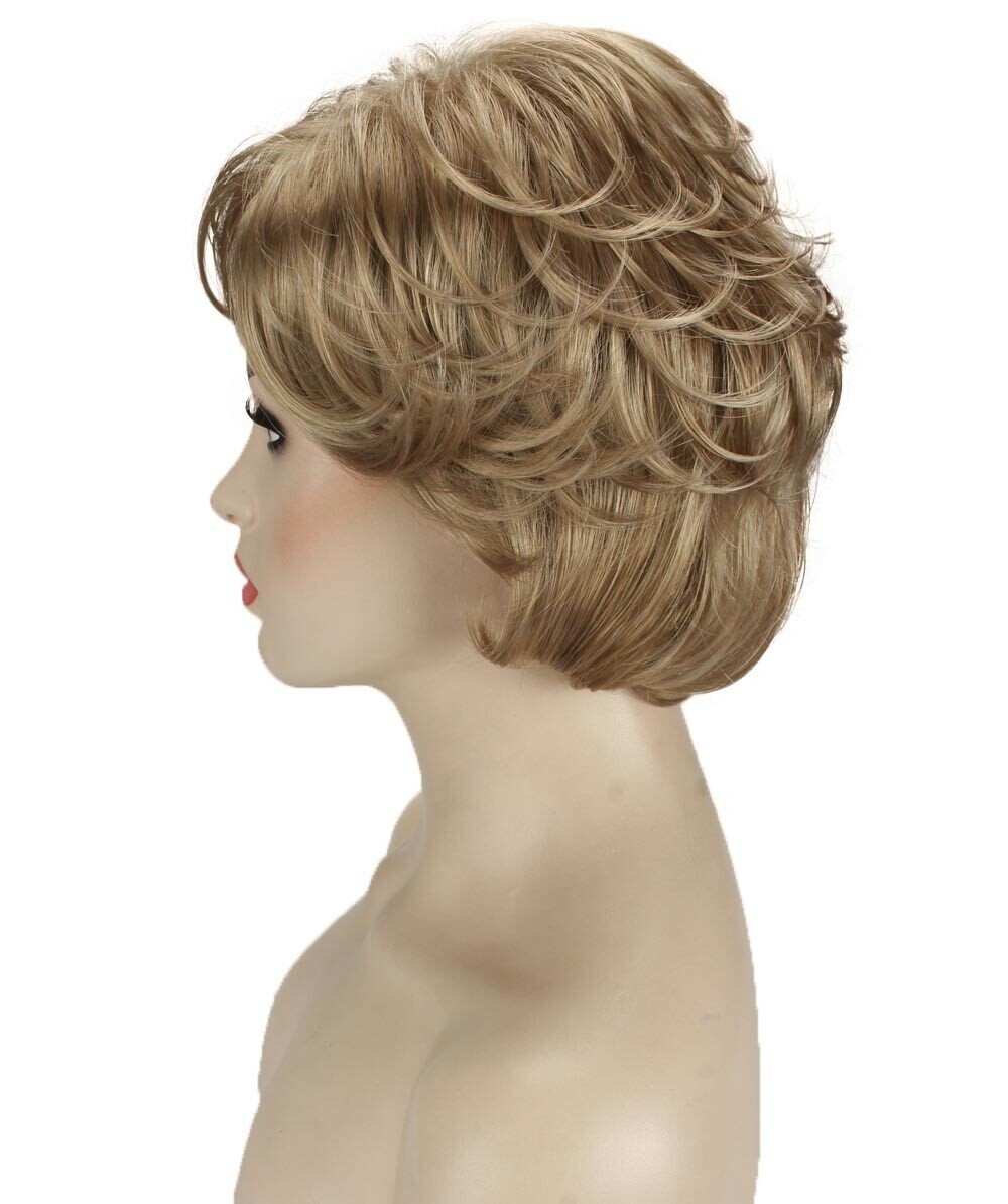 Lana – Straight Kanekalon Synthetic Fiber Full Wig, 3.25 – 6.5 in, Honey Blonde