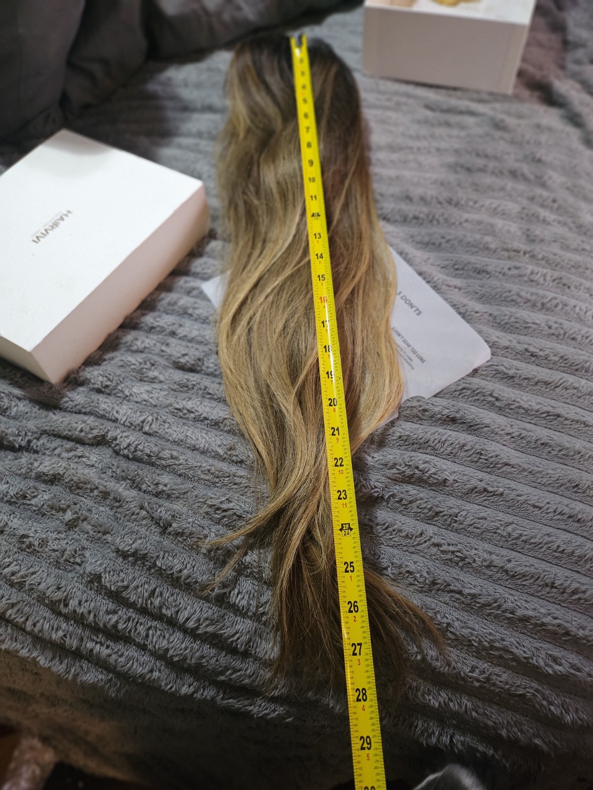New ( Custom ) Made 28-29 Inch Hairvivi Human Hair Lux LayerdWigWill Send Video