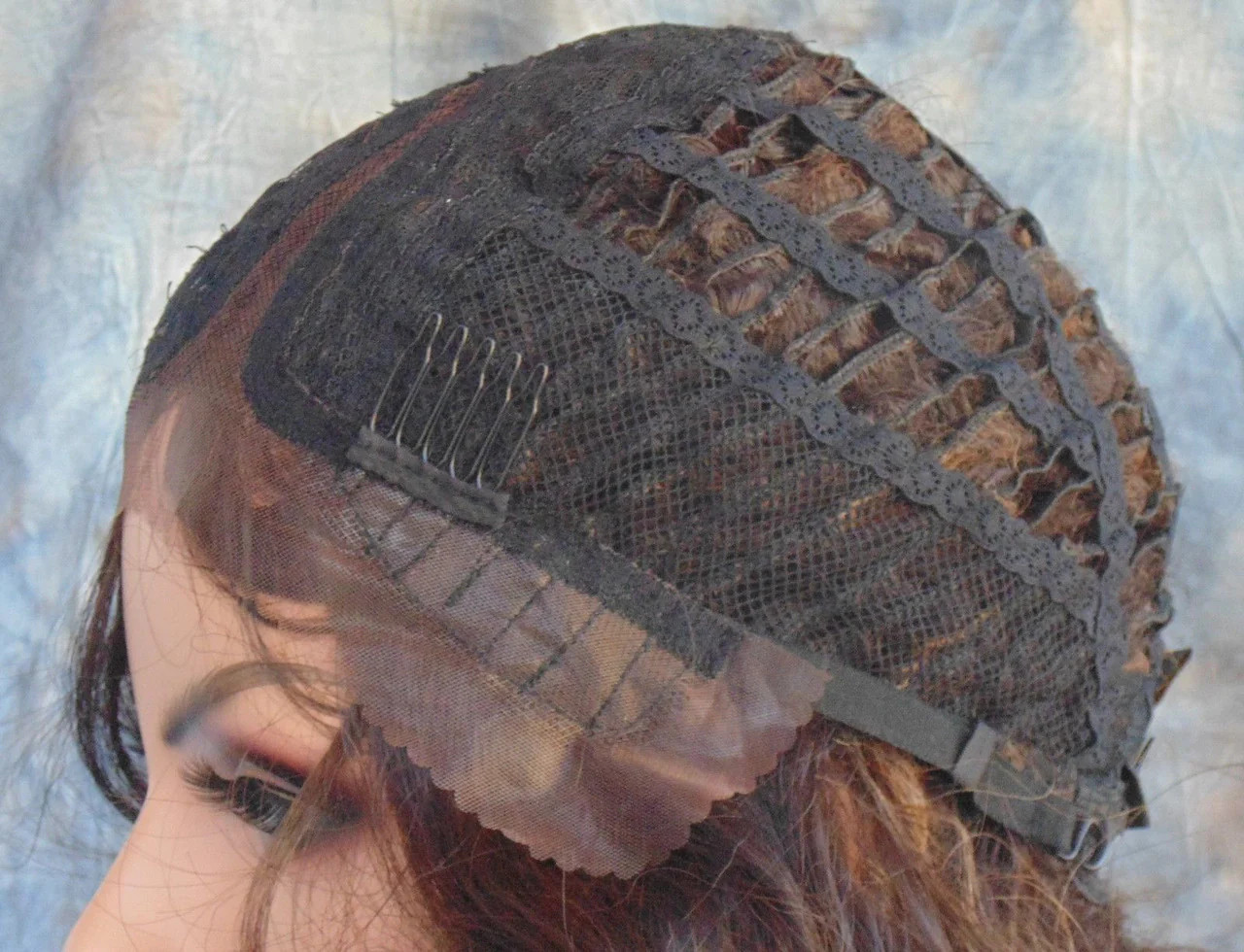 LACE FRONT LACE C PART YAKI LAYERED COLOR CHESTNUT GORGEOUS SEXY US SELL 1128