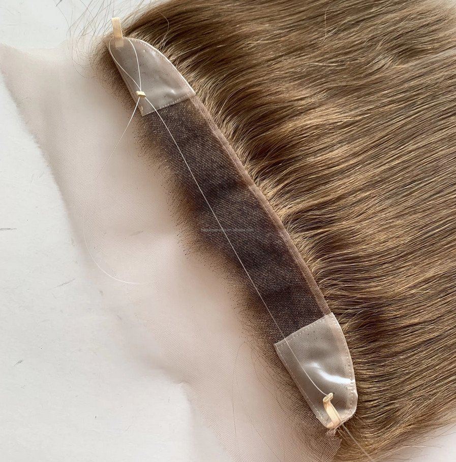 Lace Front Hairline 2“x12″HD Swiss Lace Natural Full Handmade Base Forehead Hair