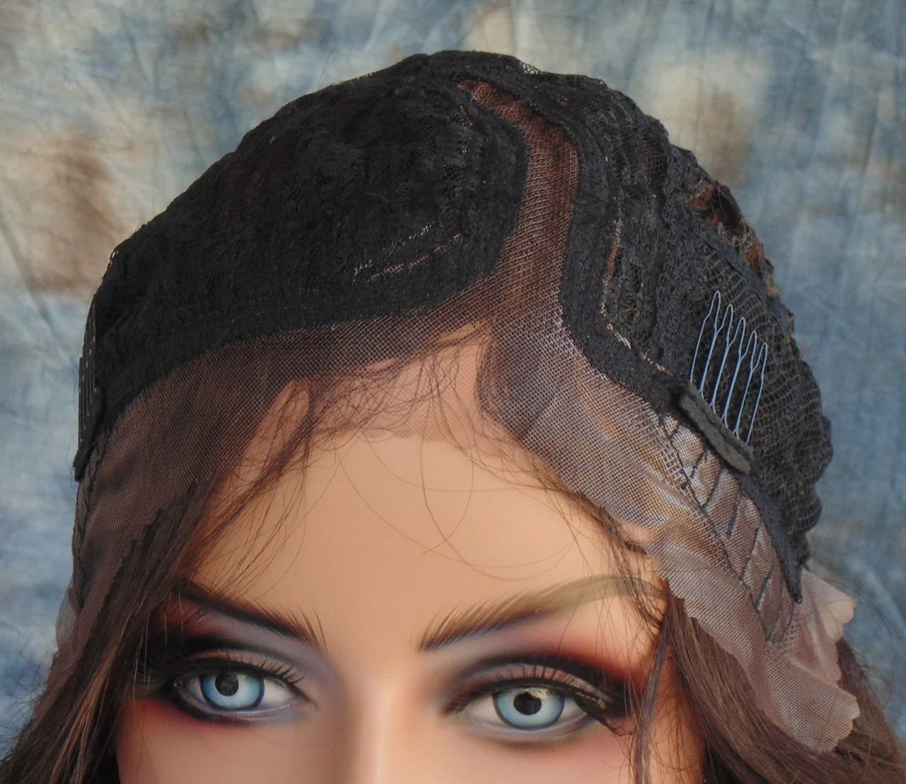 LACE FRONT LACE C PART YAKI LAYERED COLOR CHESTNUT GORGEOUS SEXY US SELL 1128