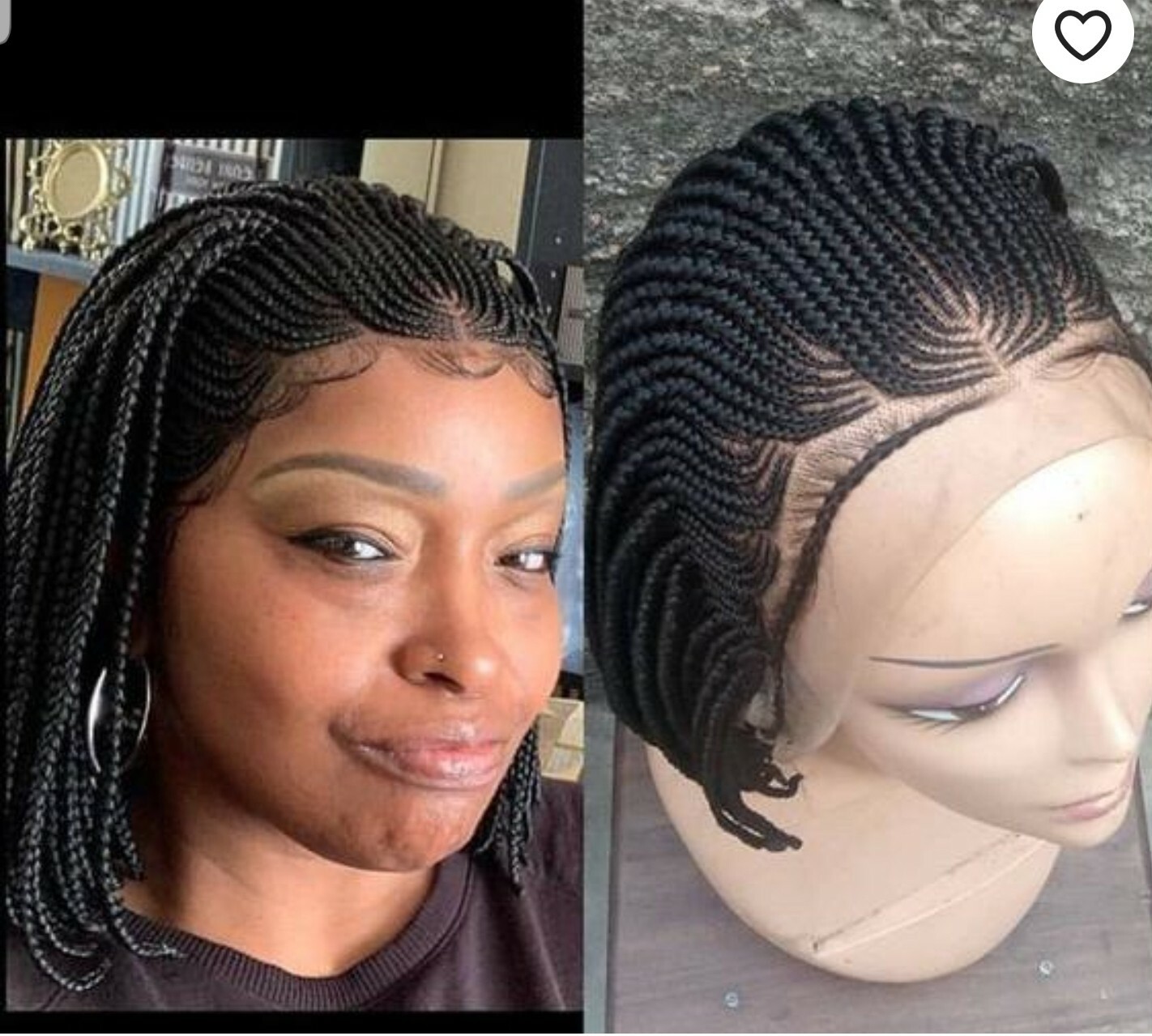 Handmade Custom Short Braids Cornrows,PRE-ORDER ONLY.2-3WEEKS. Location USA