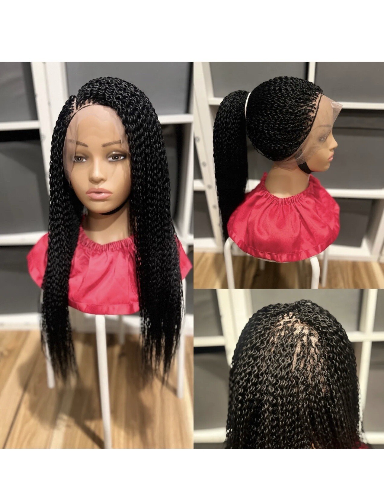 Braided Wig.watermelon Wig . Made On A Full LaceLength Is 26”long. Ready To Ship
