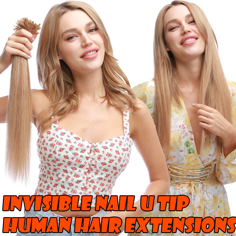 Nail U Tip 100% Remy Human Hair Extensions Pre Bonded Keratin Fusion//Highlight