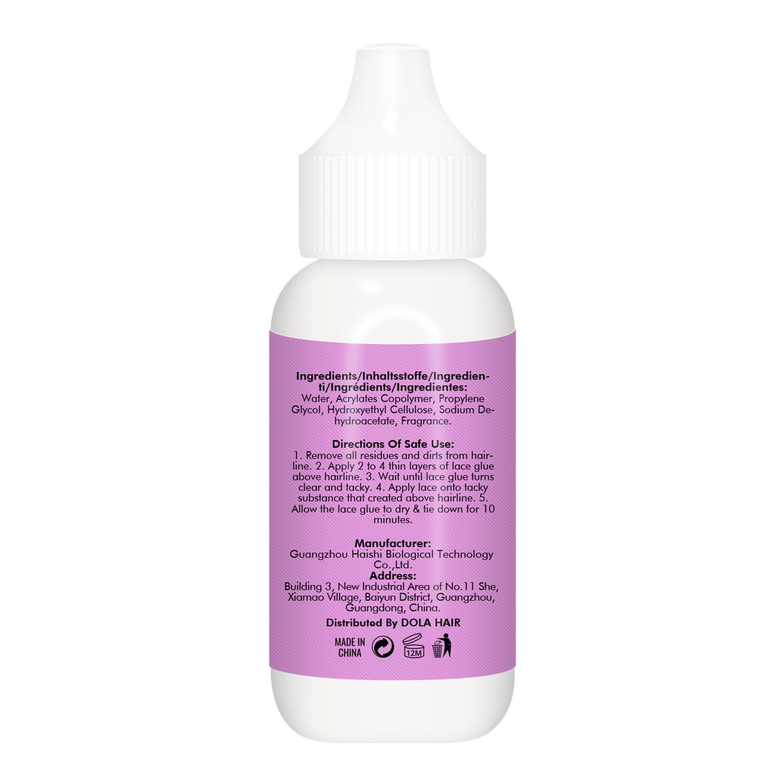 Extreme Hold Lace Glue for Wigs Waterproof Invisible Bonding 1.3 Ounce