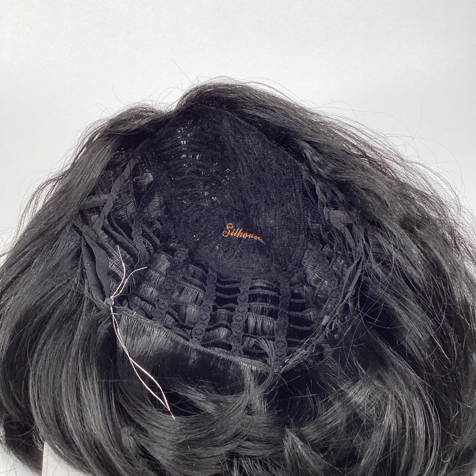 Emm 1B Off Black Natural Wave Shaggy Bob Wig Classic Cap Synthetic Adjustable