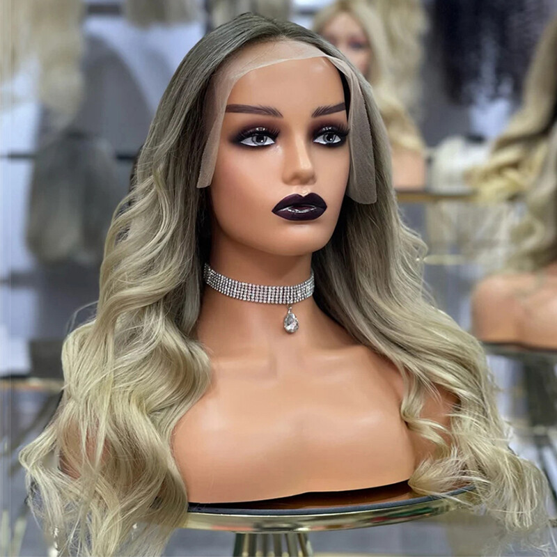 Human Hair Ombre Blonde Remy Hair 13×4 Lace Frontal Human Hair Wig