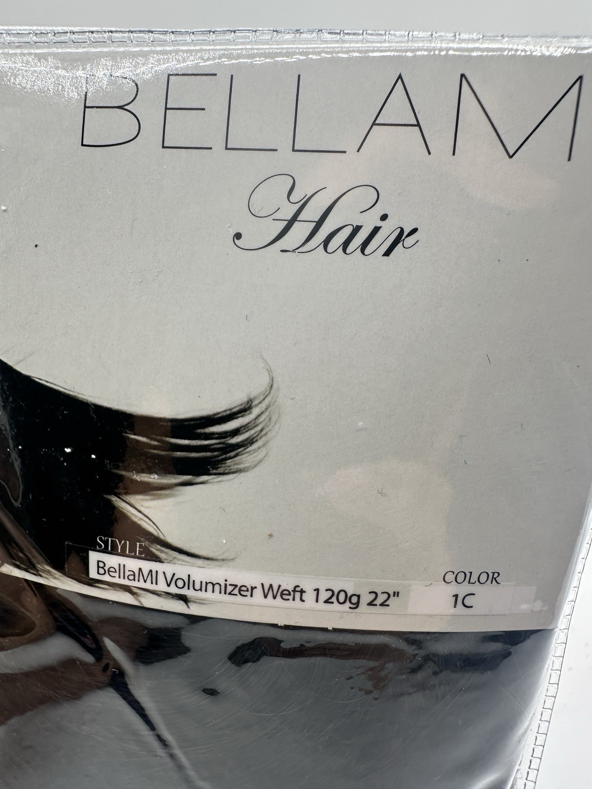 Bellami Hair Volumizer Weft 120g 22” Color 1C Off Black Human Hair Extension