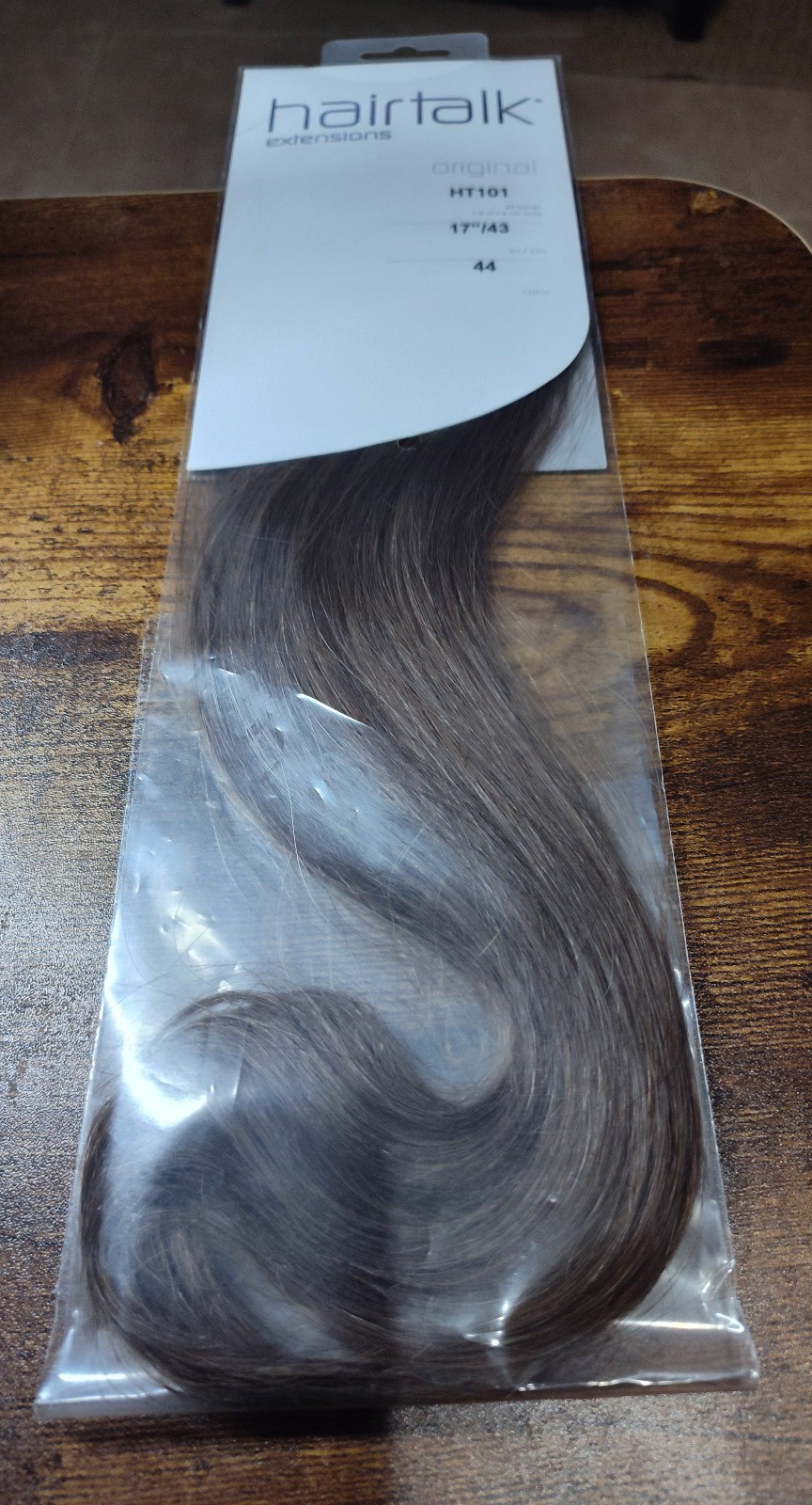 Hairtalk Hair Extensions original 20 bands HT101 17″ 43cm color 44 Human Hair