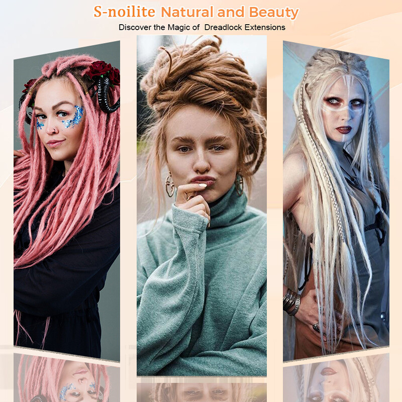100% Real AS Human Hair Dreadlocks Extensions Crochet Braiding Hair Afro Faux US