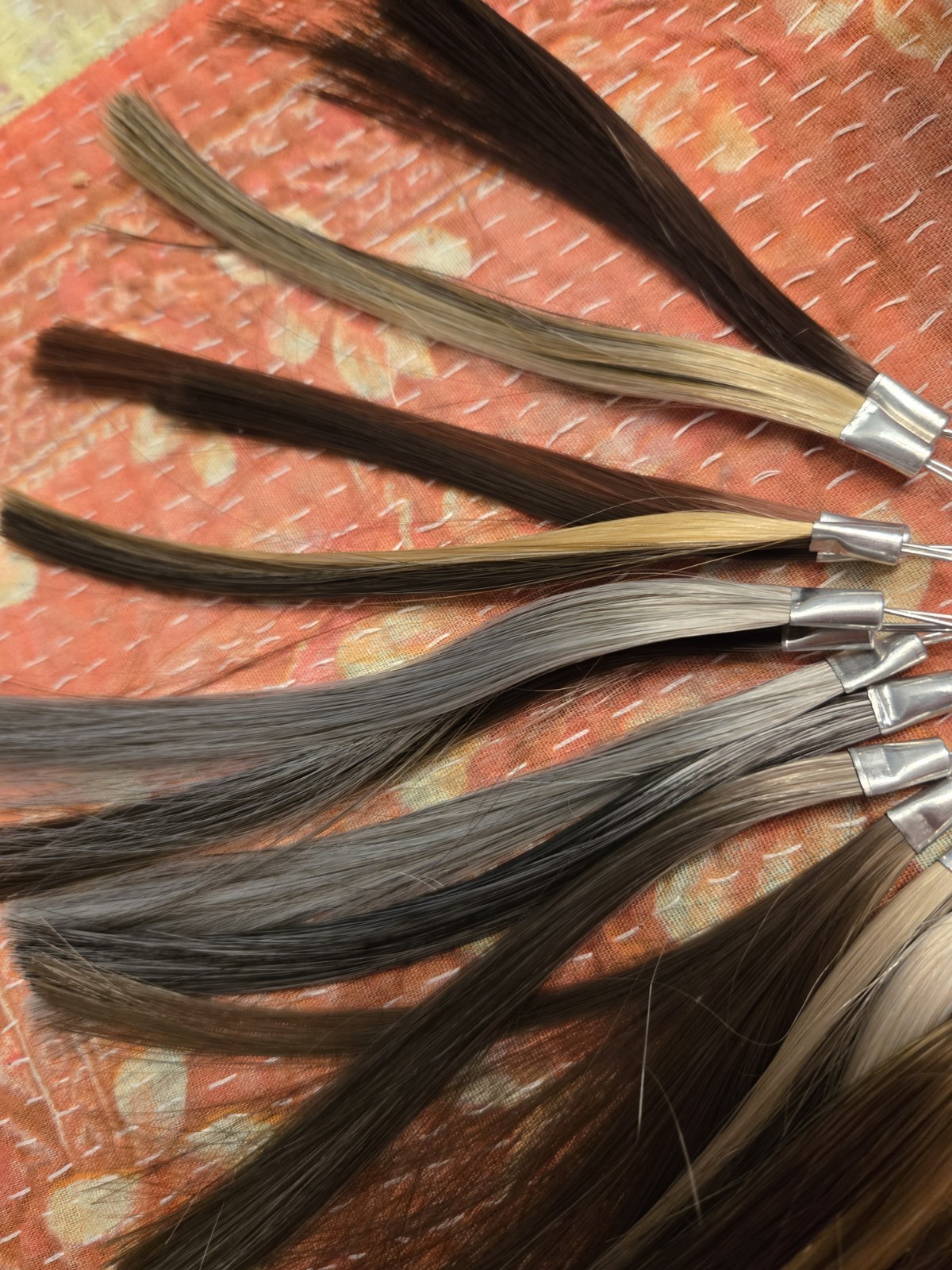 43 POP Hair Color Chart Samples on ring for Extensions Color Matches (Y.e)