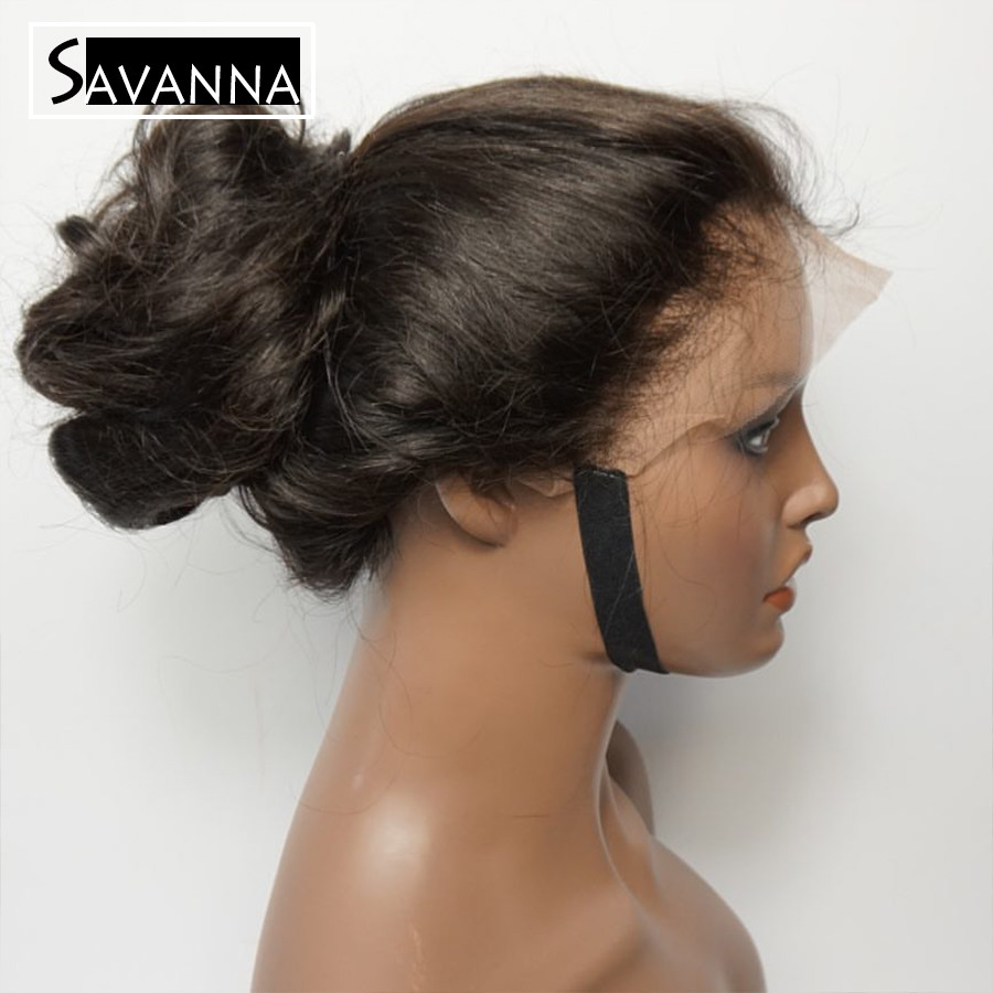 Long Wave Synthetic Lace Front Wigs Natural Black Color Pre Plucked Baby Hair