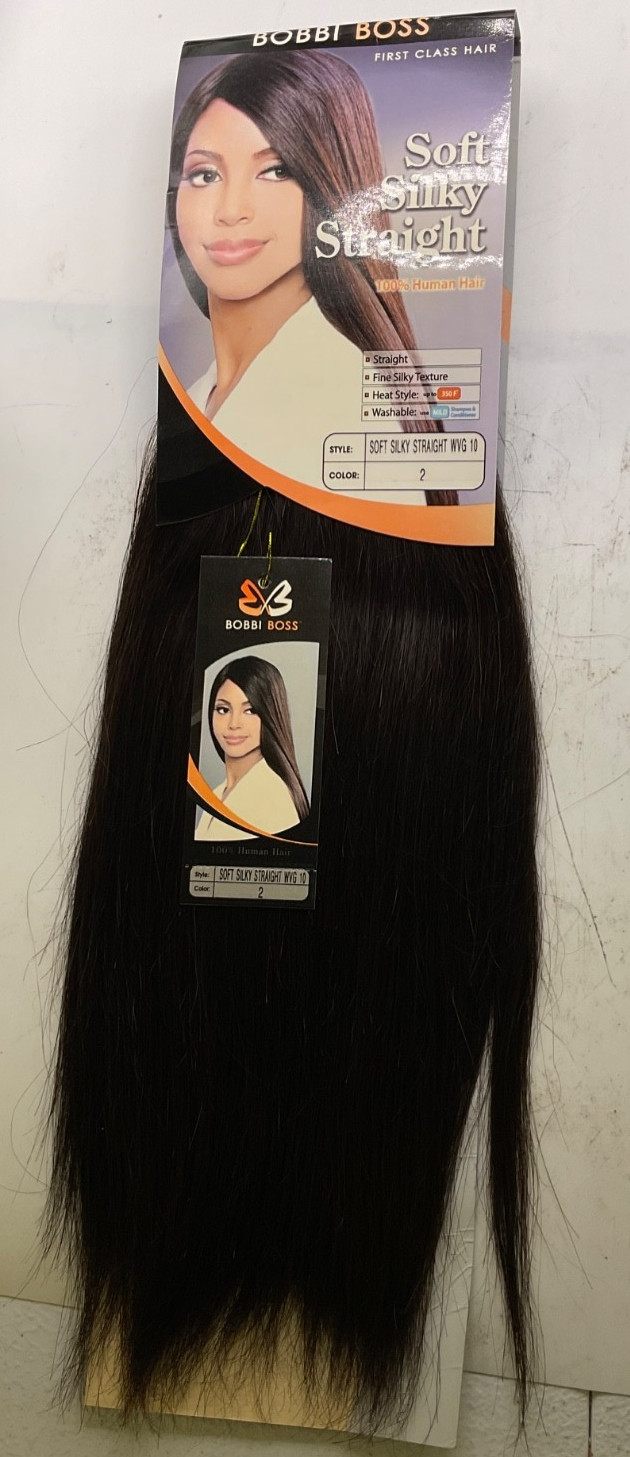 Bobbi Boss Soft Silky Straight 100% Human Hair WVG 10″ Color: 2