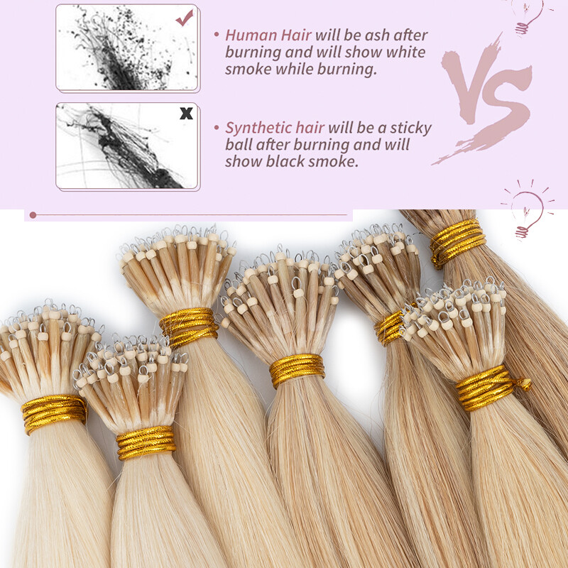 CLEARANCE Nano Ring Tip Hair Extensions Micro Loop Beads 100% Remy Human Hair