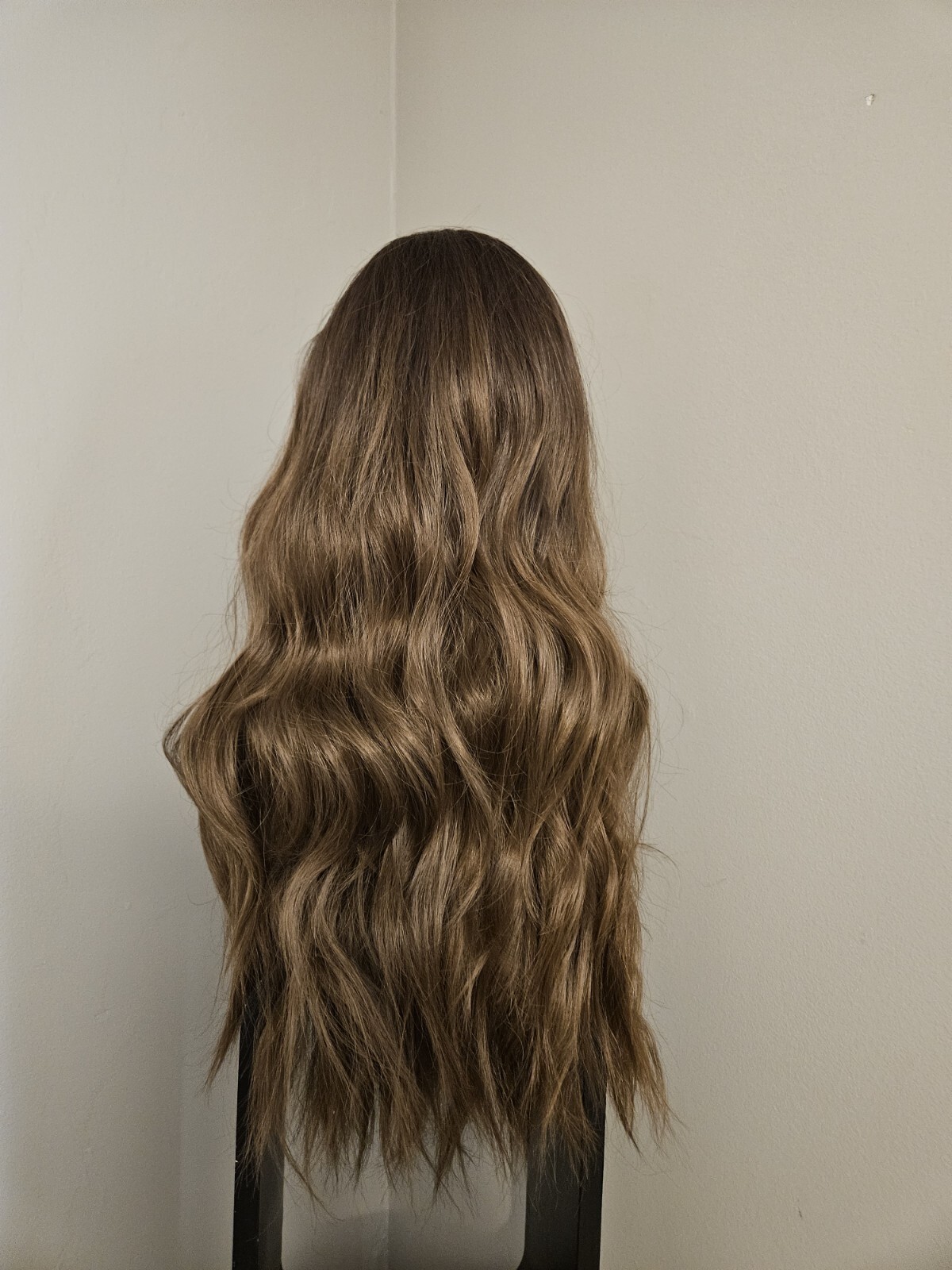 SUPER NATURAL LOOK WAVY MIXED BROWN WOMEN’S WIG Lace Front
