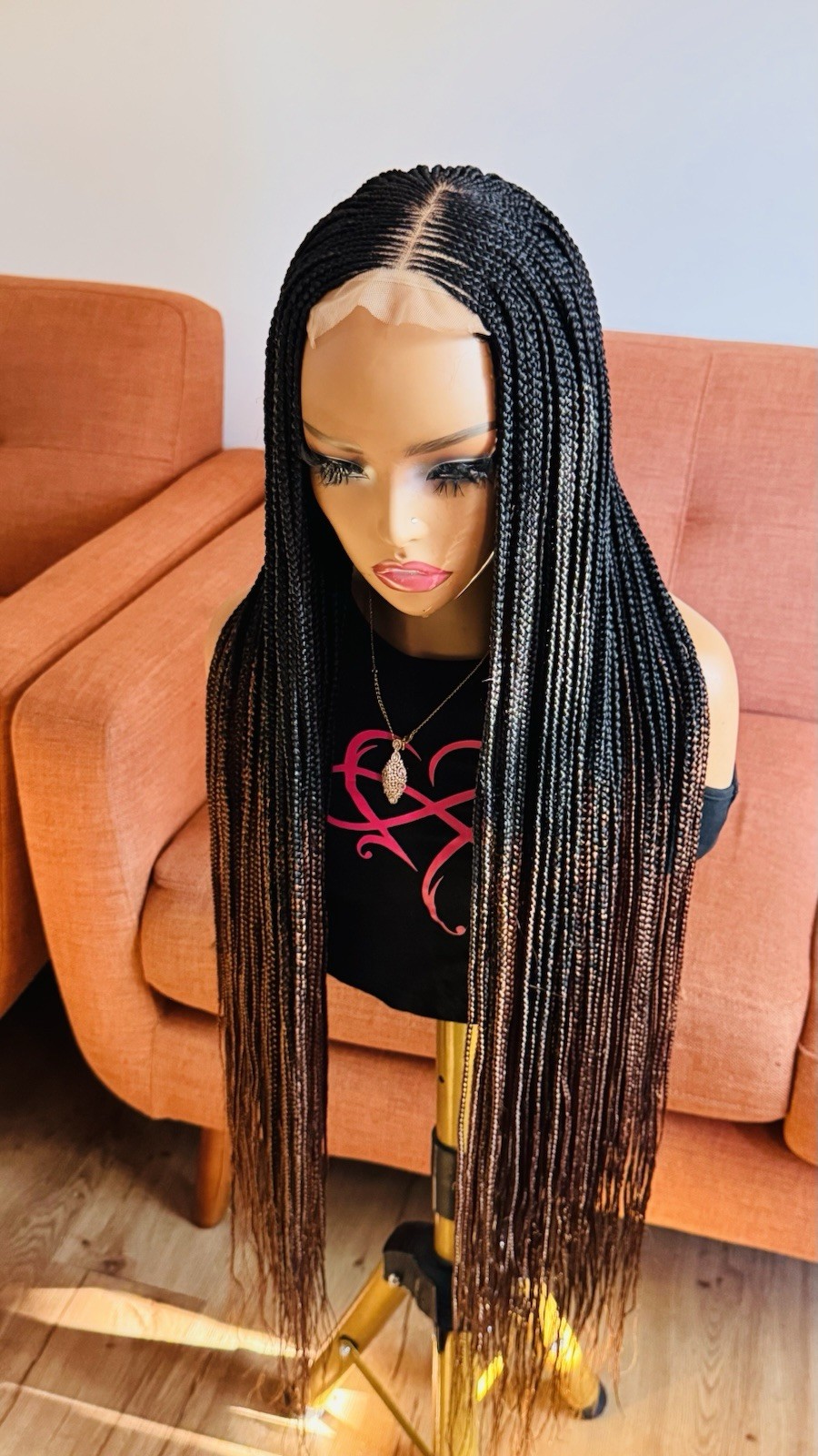 braided wig closure Easy Wear Ready To Ship