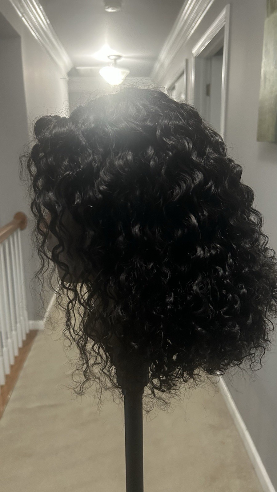 13×4 10inch Jerry Curl Wig. 100 Percent Human Hair Short Bob