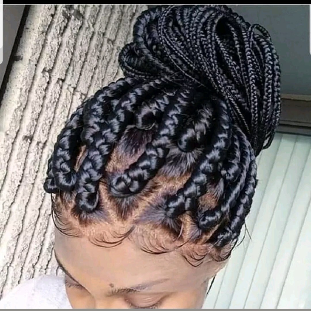 Braided Wig:Handmade ponytail Braids Cornrows wigs,PRE-ORDER ONLY 2-3WEEKS.USA