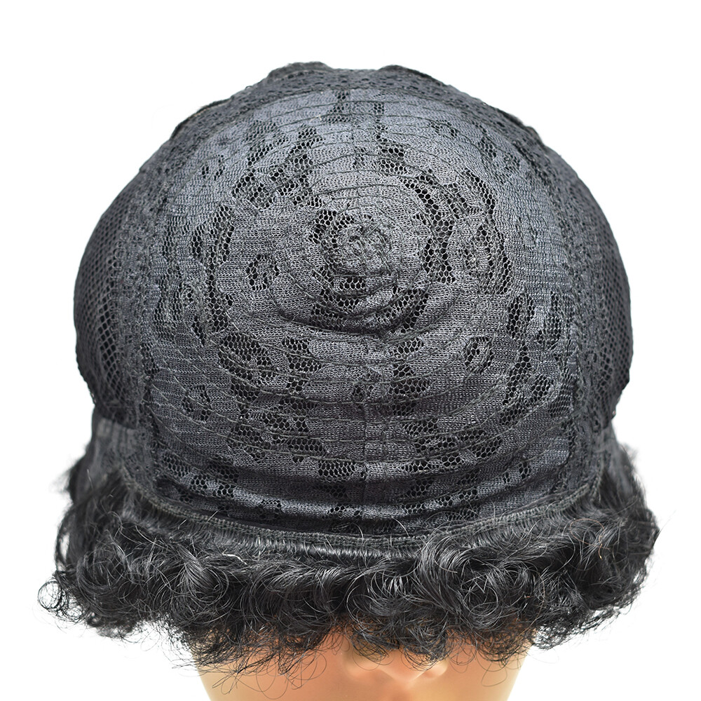 100%Human Hair Wig Short Afro Curly Wigs for Black Women Brazilian Virgin Hair