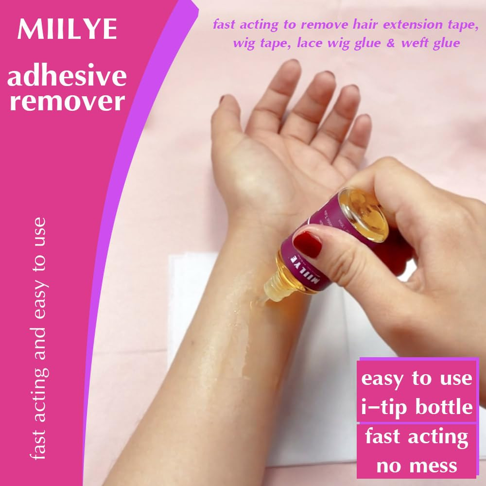 Wig Glue Remover X 2 Bottles, Tape in Hair Extensions Remover |Solvent for Ad…