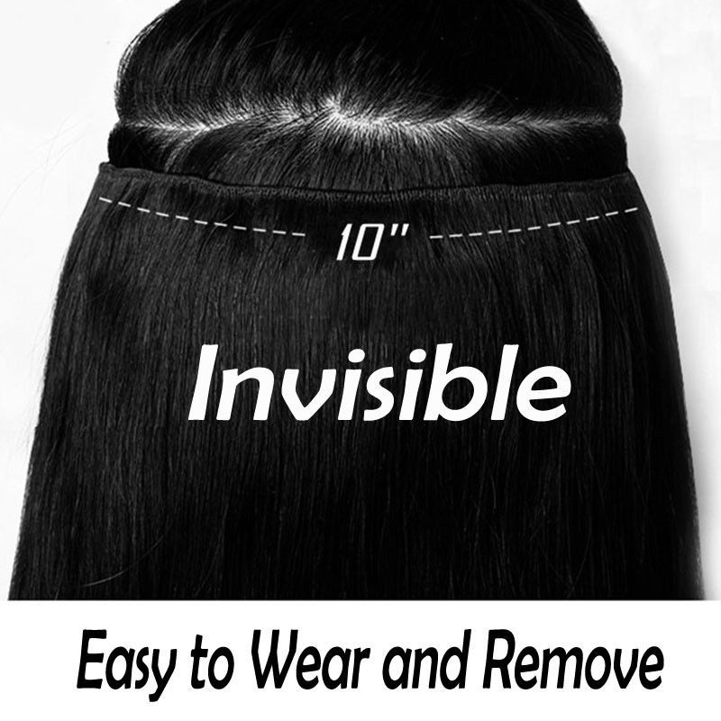 One Piece(5 Clips) Clip in Hair Extensions Full Head Balayage Curly Hairpiece US