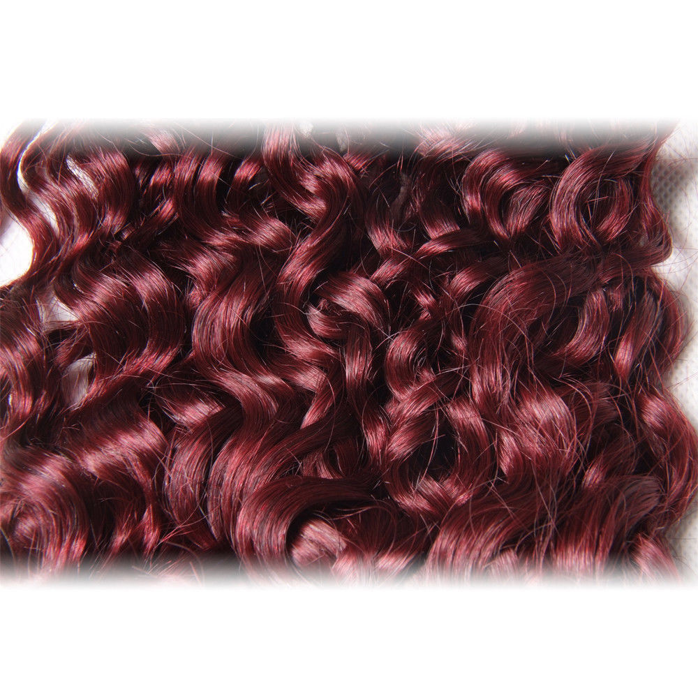 Burgundy 99J One Bundle Straight/Body Wave/Jerry Curl Ali Bundle 100 Human Hair