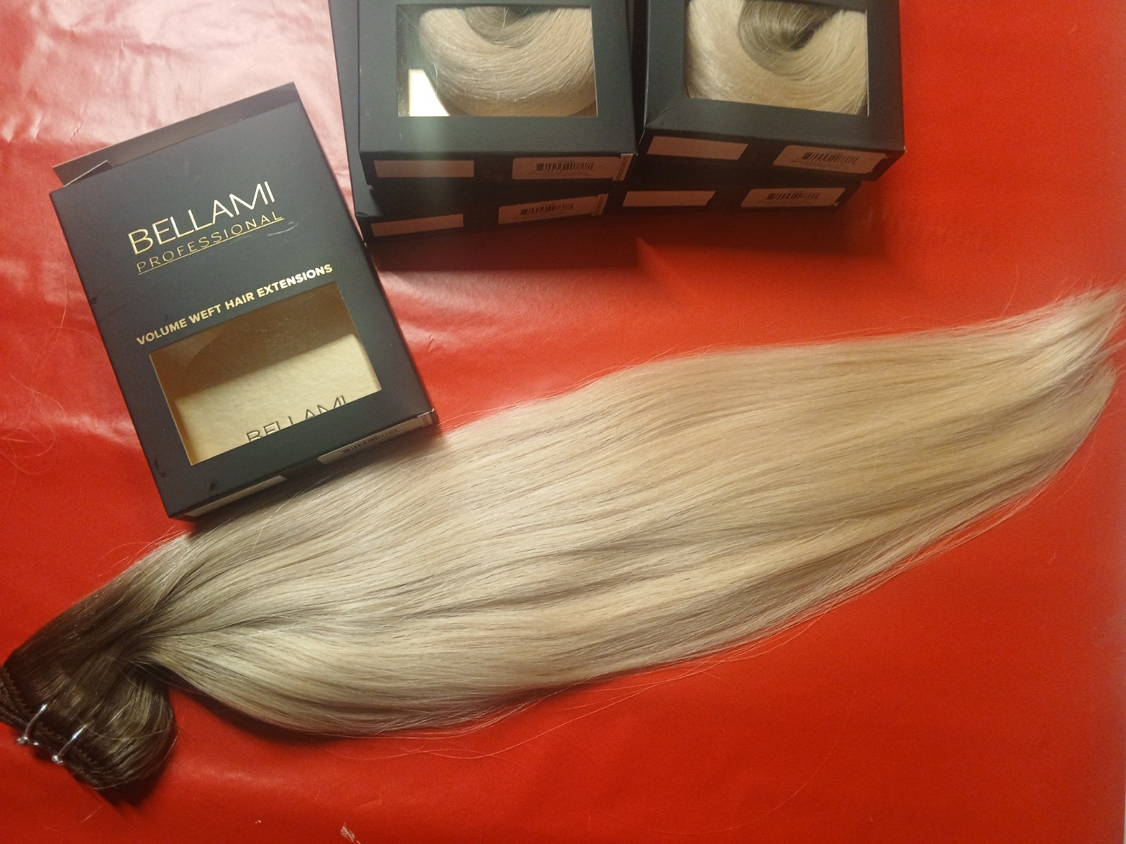 Bellami 16″ 60G ROOTED WALNUT BROWN ASH BLONDE #3/#18 STRAIGHT WEFT