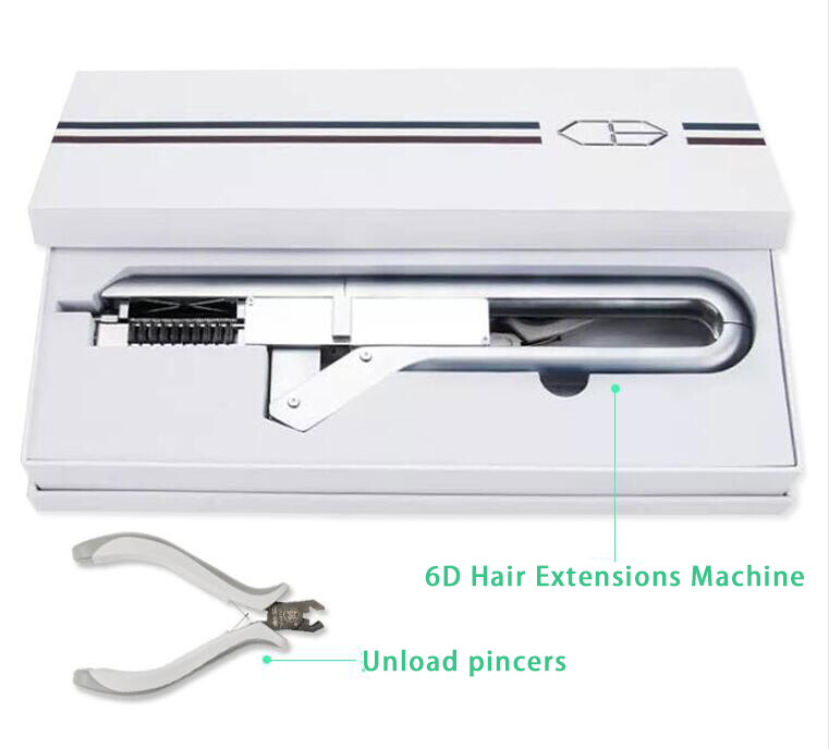 6D Extension Machine Salon Fusion Tool Connector Human Hair Extension Kit Set