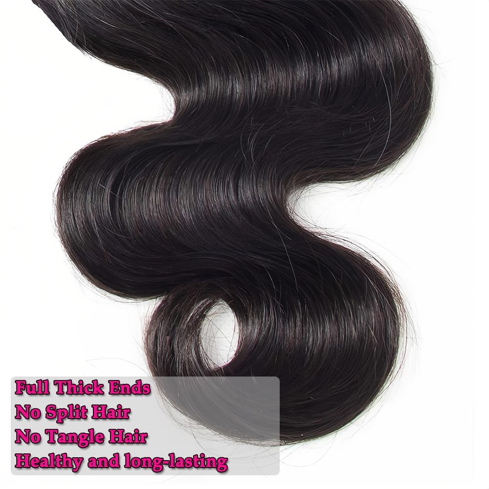 12A Human Hair Bundles 100g Body Wave Bundles Human Hair Extensions 24 Inch Braz